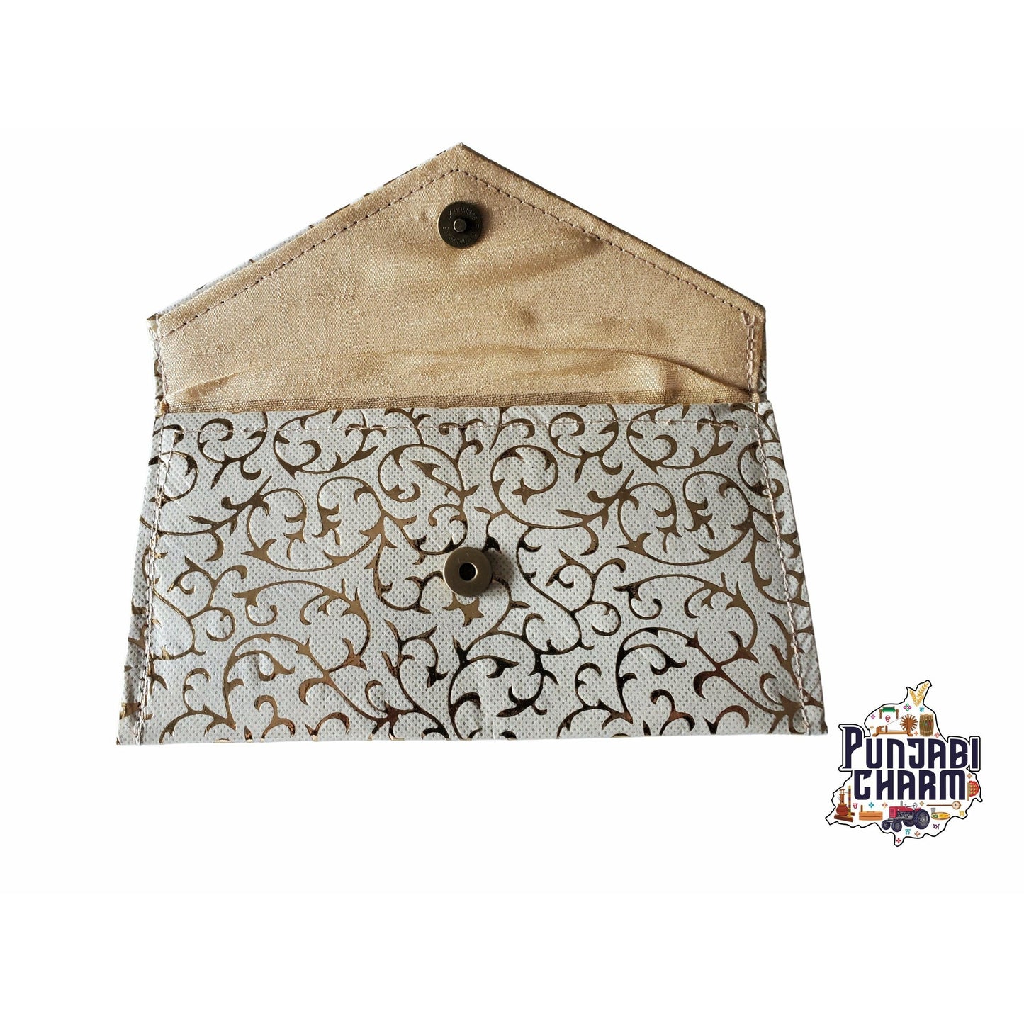 Wedding Envelope, Premium Raw Silk Fabric with Golden Thread Print | Money Envelope | Gift Envelope