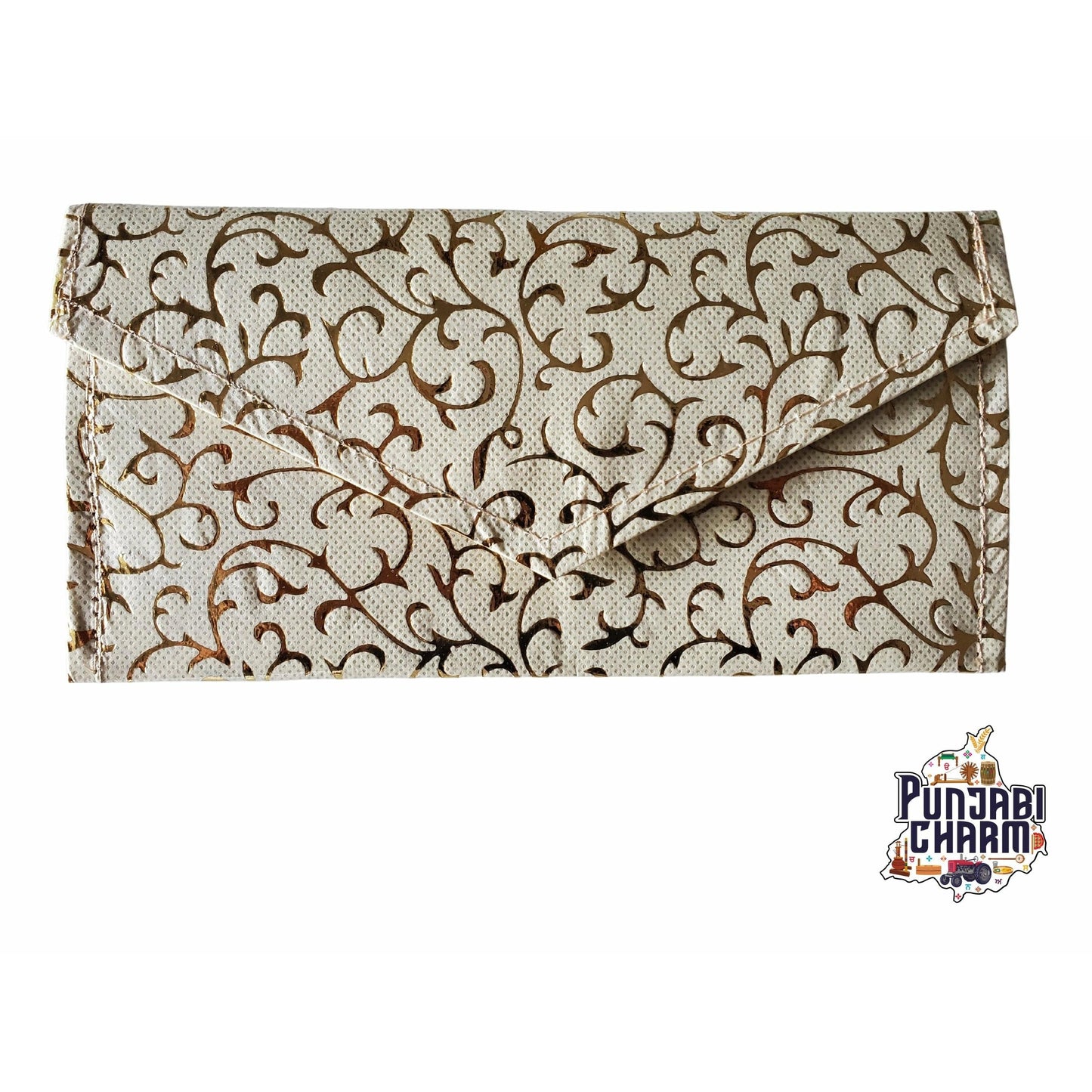 Wedding Envelope, Premium Raw Silk Fabric with Golden Thread Print | Money Envelope | Gift Envelope