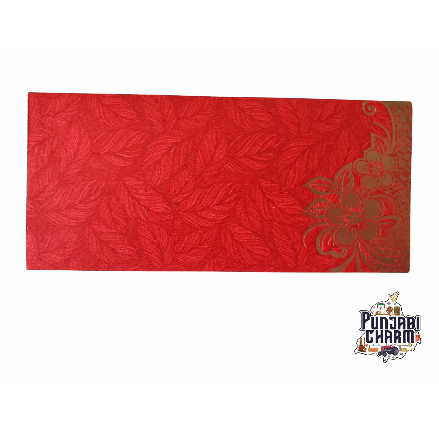 Wedding Envelope - Set of 10 envelopes, Premium Quality with Golden Floral Print | Money Envelope | Gift Envelope