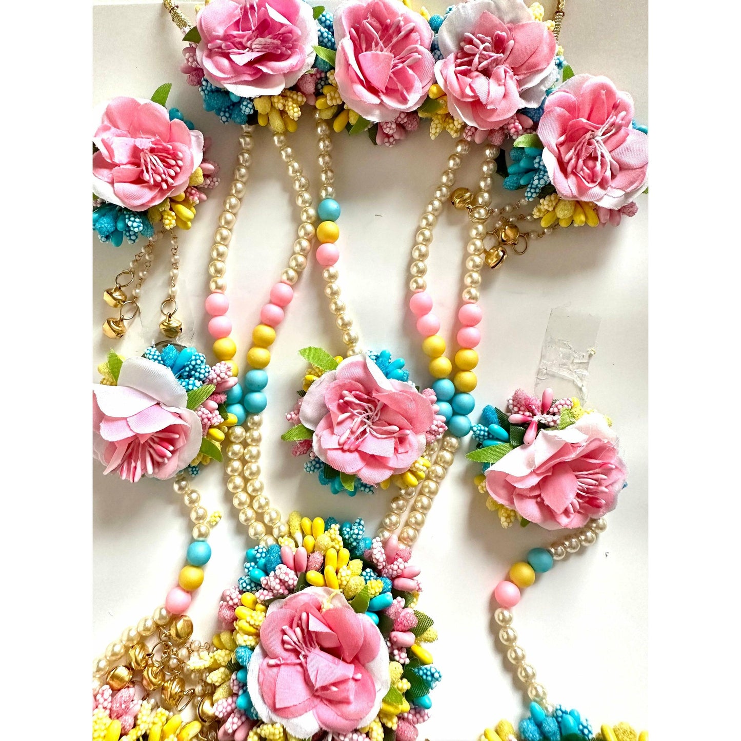 Mehandi / Haldi Ceremony Floral jewelry Set