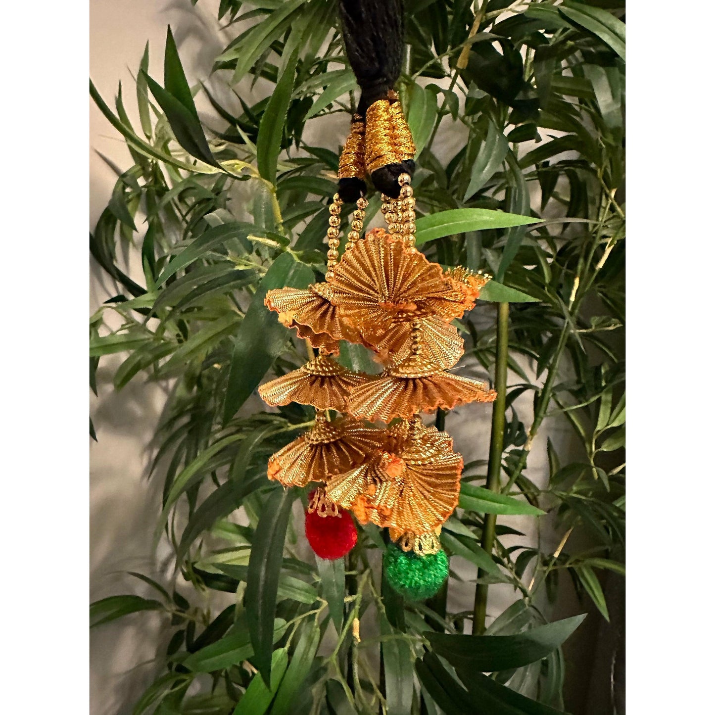 Beautiful multicolor parandi/paranda with Pom Pom - For Kids and Teenagers