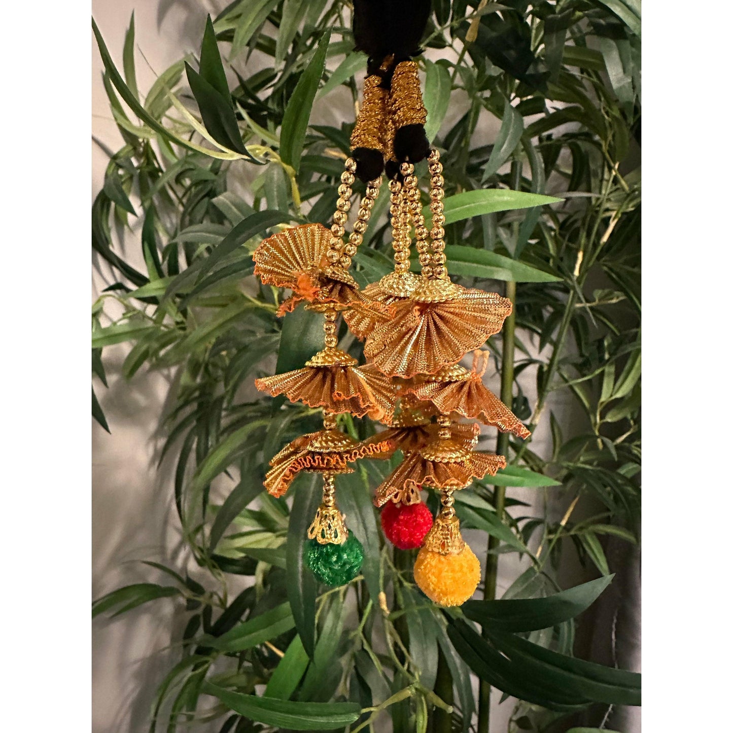 Beautiful multicolor parandi/paranda with Pom Pom - For Kids and Teenagers