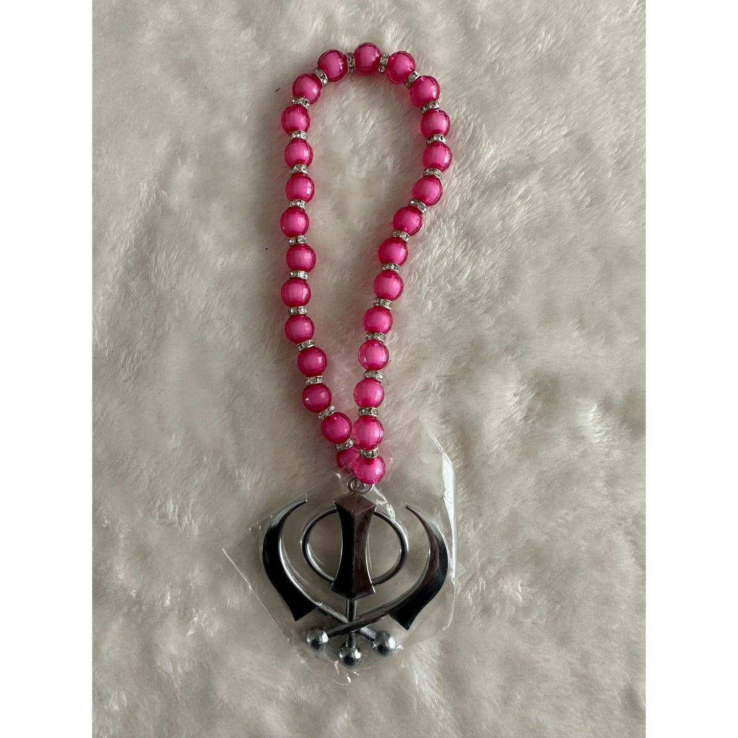 Car Hanging with Pink beads