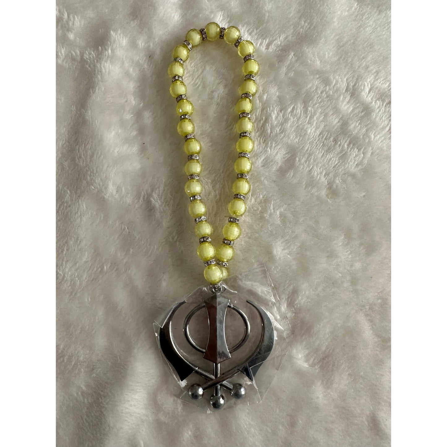 Car Hanging with yellow beads
