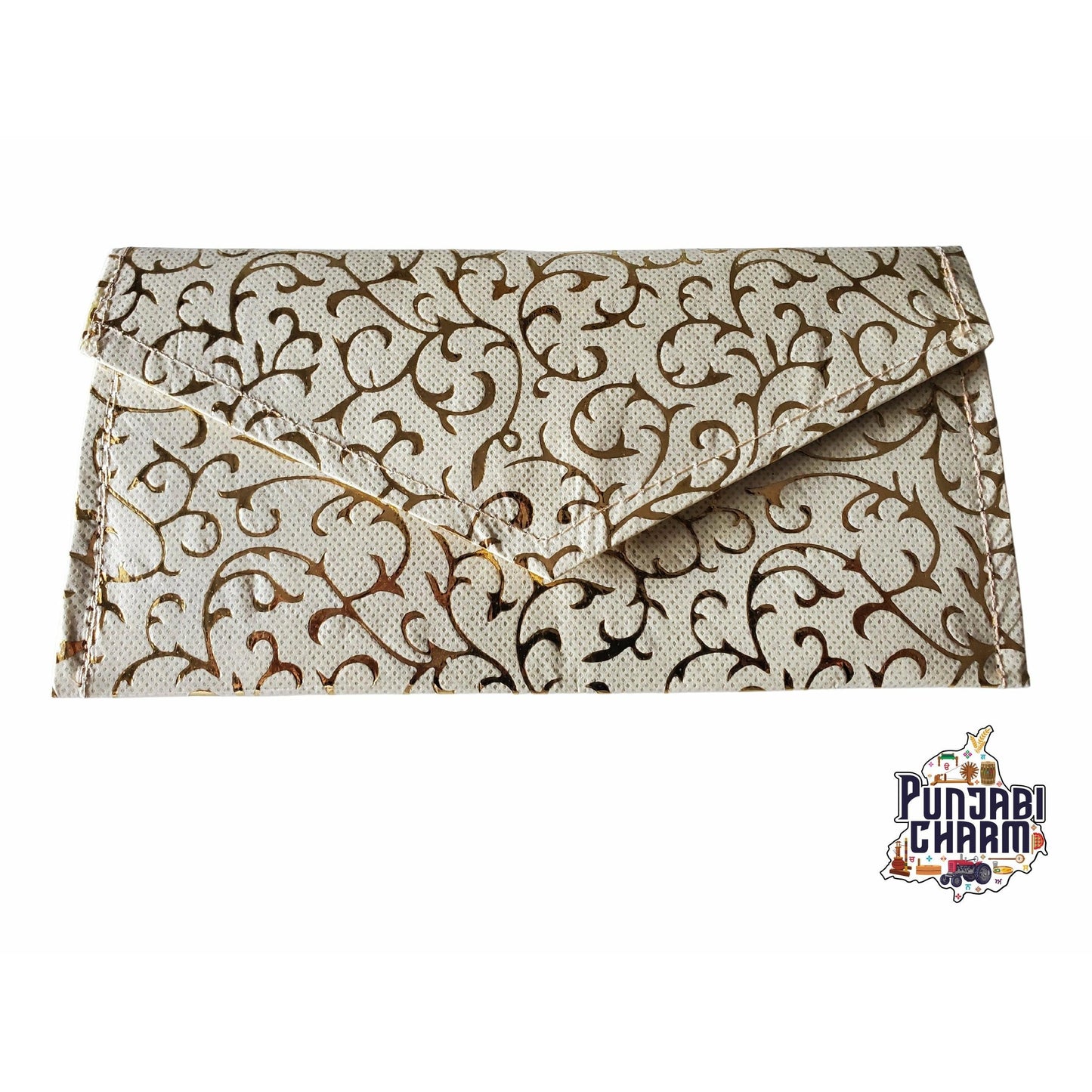 Wedding Envelope, Premium Raw Silk Fabric with Golden Thread Print | Money Envelope | Gift Envelope