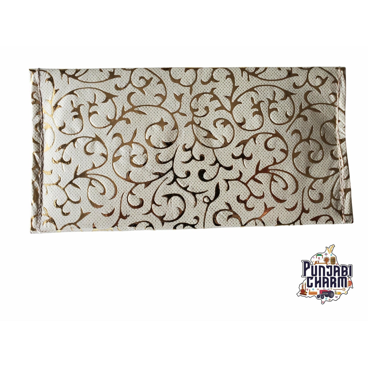 Wedding Envelope, Premium Raw Silk Fabric with Golden Thread Print | Money Envelope | Gift Envelope